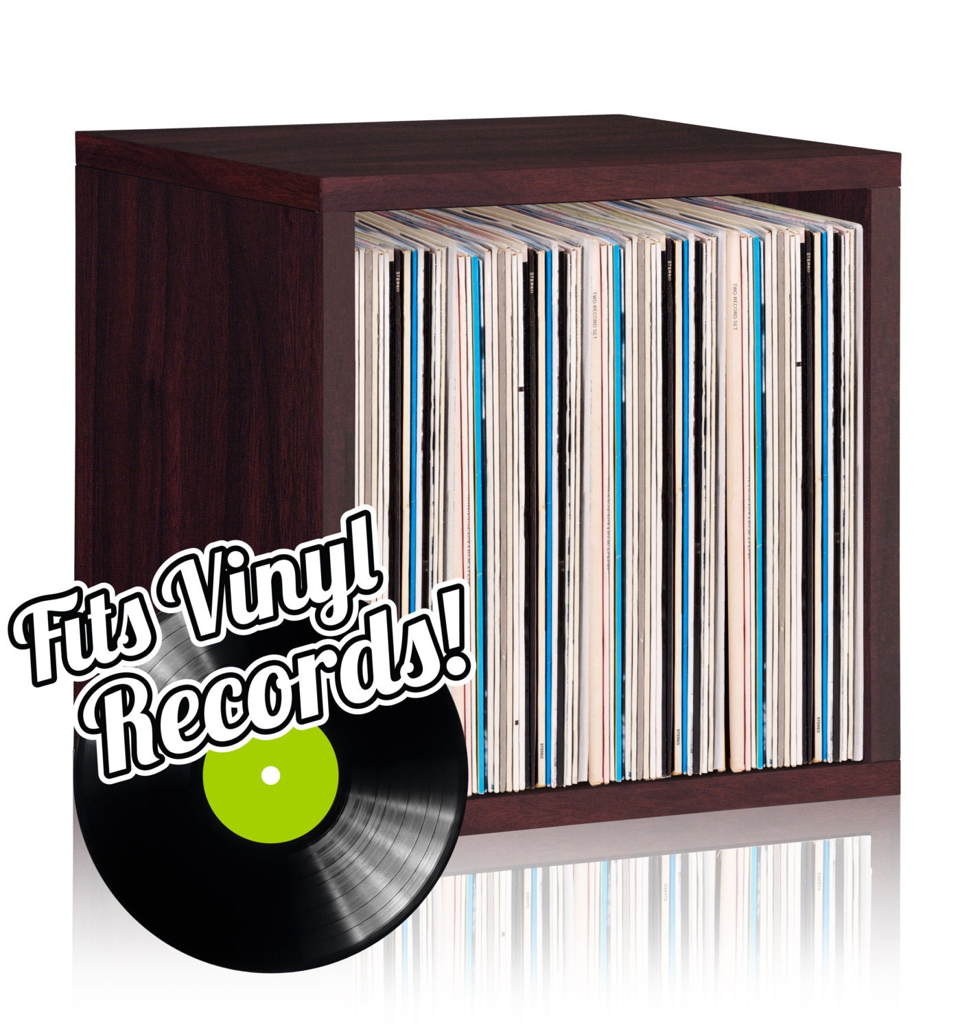 Vinyl Record Storage Cube Stackable LP Record Album by WayBasics
