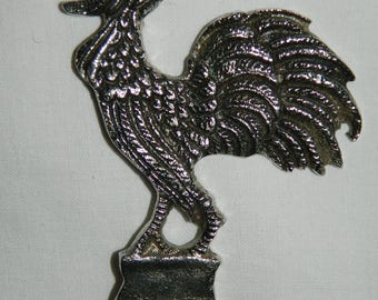 bottle opener VINTAGE metallic, brilliant. ROOSTER
