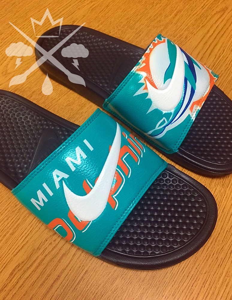 miami dolphin sandals