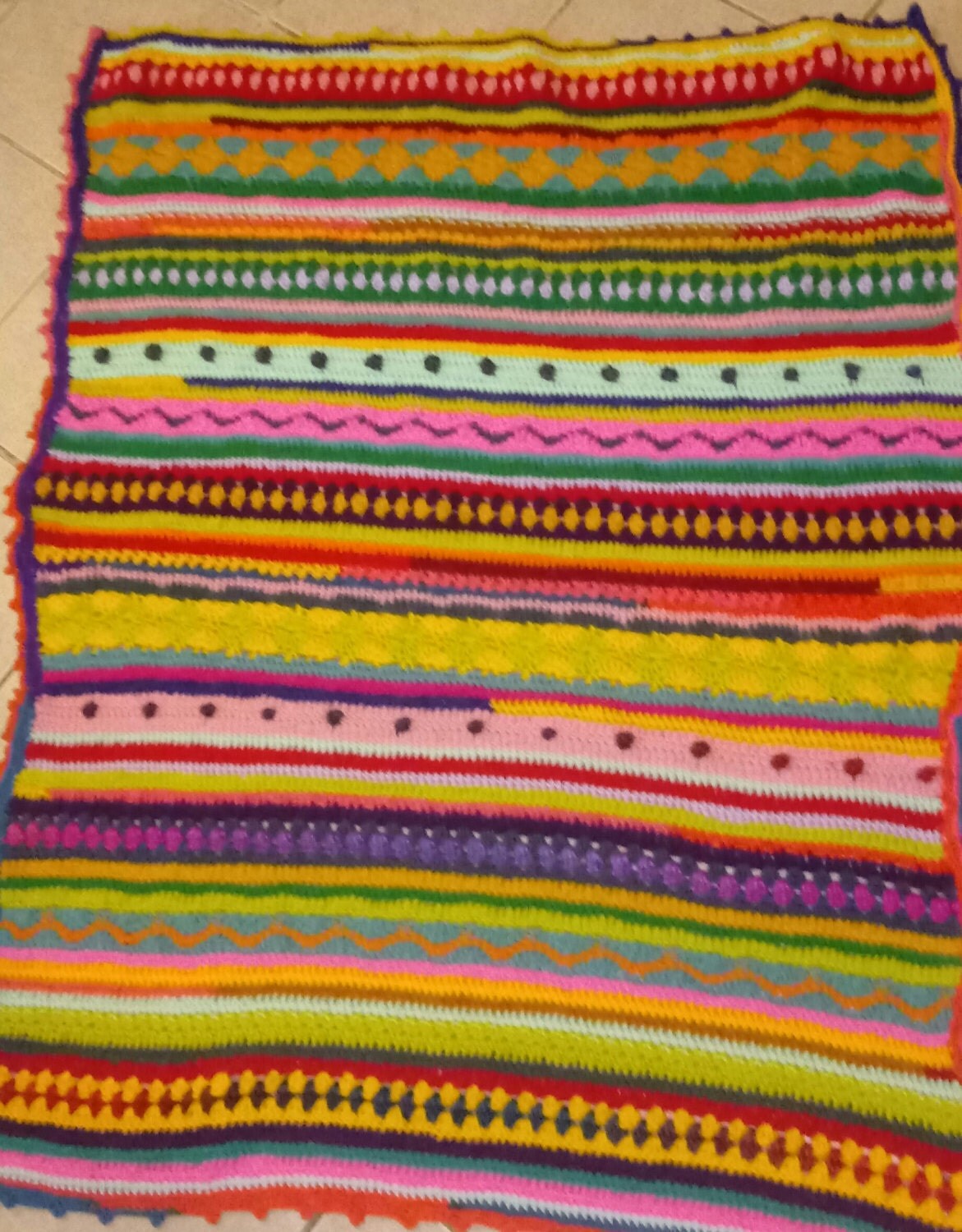 WILD Hippie BLANKET Boho Blanket handmade hippie girl afghan