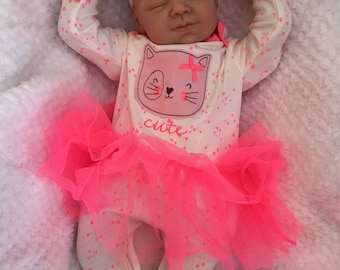 Reborn baby doll girl Amber big newborn 22" size rooted eyelashes bebe real realistic my fake baby childrens cheap doll