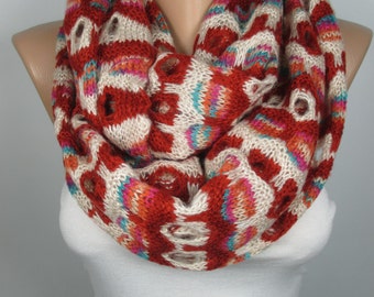Infinity Scarf Fall Winter Fashion Scarf Circle Scarf Christmas Gifts For Her Loop Scarf Neck warmer Women Fashion Accessories
