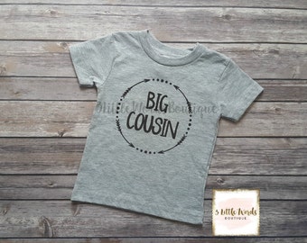 Big Cousin Shirt/Little Cousin Shirt or Onesie Personalized Shirt Cousin Shirt Pregnancy Announcement Baby Announcement Shirt