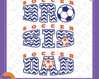 Soccer Fam Art SVG DXF EPS Cutting files