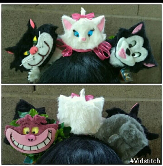light up Disney cat ears/Cheshire cat ears/Marie ears/Figaro