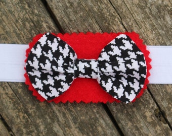 Go Bama! Pet Bow Tie, Alabama Crimson Tide, Mini Pig Clothes, Rabbit Clothes, Guinea Pig Clothes, Houndstooth