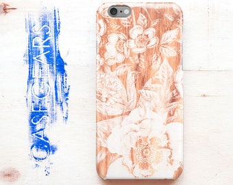 Wood iPhone 7 Plus Cover Flowers iPhone 6 Case iPhone 5S Case Wooden Case iPhone Glossy Cover Case For Samsung S7 Galaxy Case S7 Matte Phone