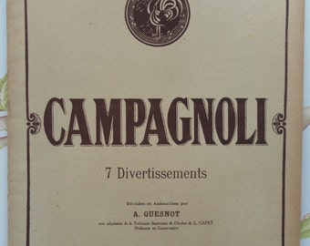 CAMPAGNOLI - seven divertimenti for violin - Paris 1916