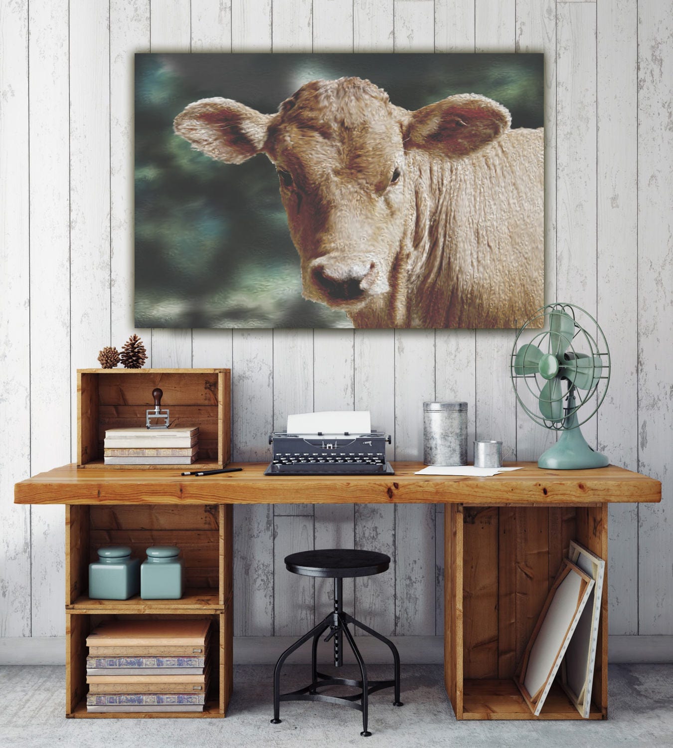 Cow Painting Canvas Farm Animal Canvas Farm Wall Decor