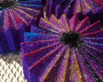 Drops of Jupiter Butter Bath Bomb; Galaxy bath bomb; glitter bath bomb; Blueberry bath bomb; bombtastic; bath art; lush quality