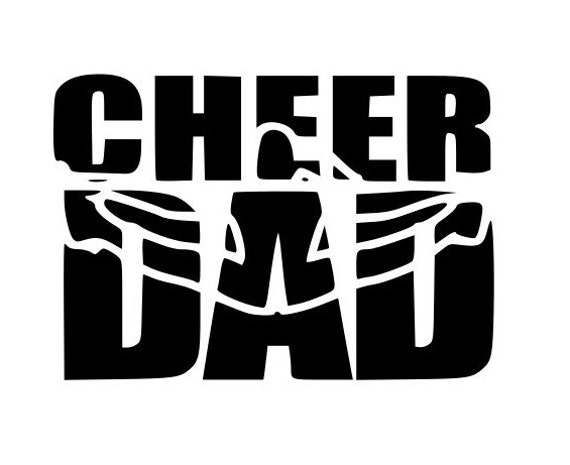 Download CHEER DAD multi layer laptop cup decal SVG Digital Download