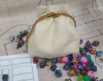 Gigantic Deerskin Leather Dice Bag