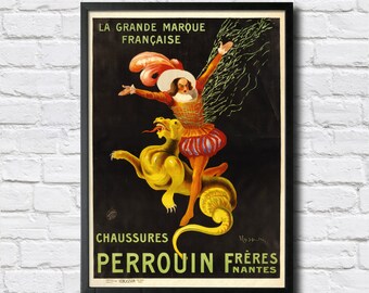 Chaussures Perrouin Freres Vintage Poster - Digital HQ Print - 4 Sizes