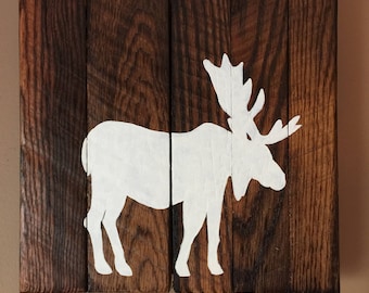 Rustic Moose Wall Decor