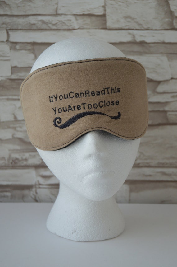 Items similar to If you can Flannel Eye Mask for Sleep, Travel, etc