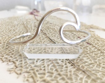 Endless Wave Cuff Bracelet • Handforged Wave Cuff // Surf Inspired Wave Jewelry // Surf Jewelry // Wave Bracelet // Endless Wave