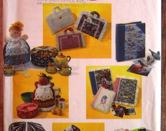 Covers for Sewing Machine, Bird Cage, Computer Mouse, Casserole, Cookie Tin and Jar, Photo Album, Book Carrier UNCUT Simplicity Pattern 9339