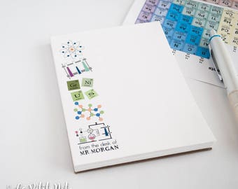 Chemistry Personalized Notepad/ Chemistry Teacher Notepad/ Science Notepad/ Biochemistry Notepad