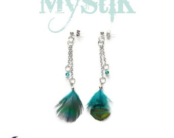 Boucles d'oreilles Plumes