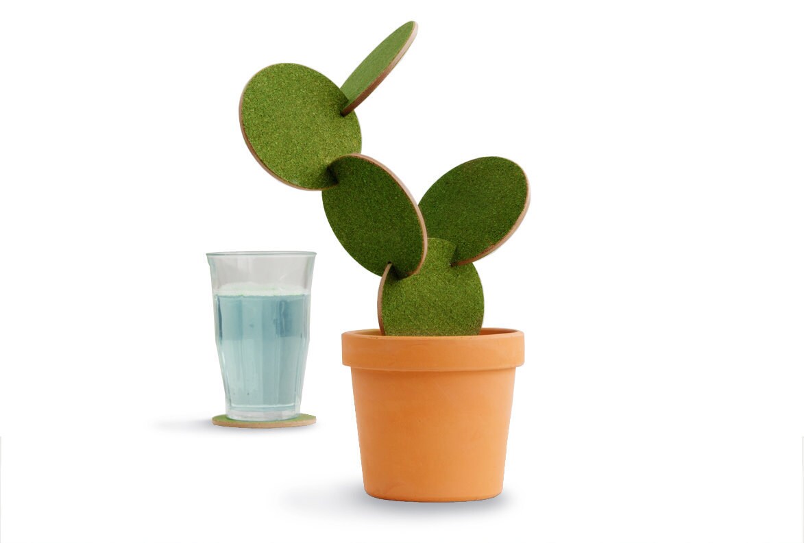 Cactus Coasters by CliveRoddy on Etsy