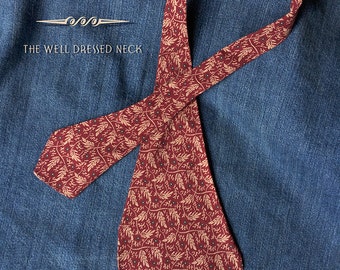 The ANDERSON - 1910s Faithful Reproduction Cravatte Tie - in One of 16 Historic Cotton Prints