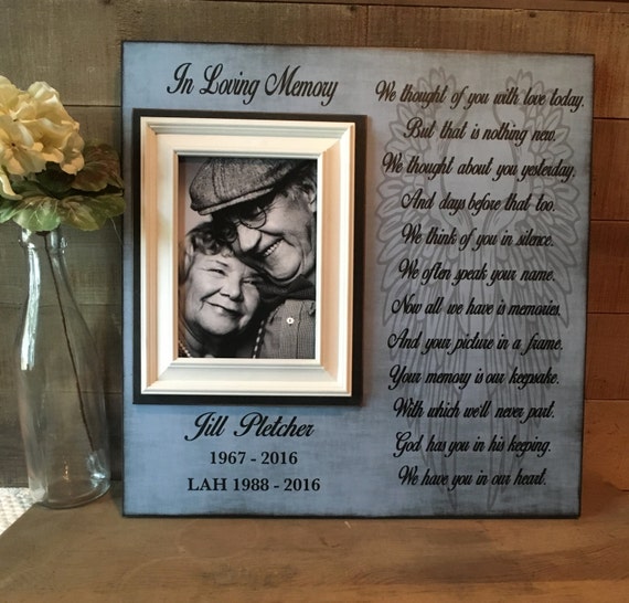 In Memory Frame Lost Loved One Photo Memorial Remembering