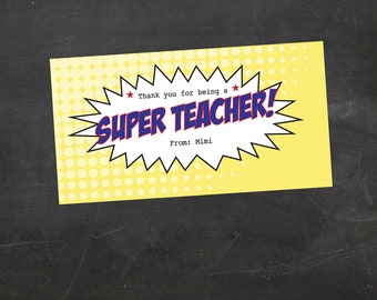 Super hero teacher | Etsy