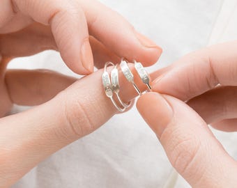 Personalized Bar Ring • Custom Roman Numerals Ring • Custom Initials Ring • Hand Stamped Name Bar • 14k Gold Fill, Sterling Silver, LR450