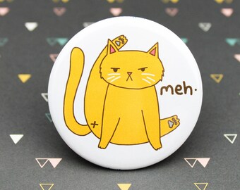 Funny Cat Pin, Cat Butt Pin, Funny Cat Lover Gift, Awkward Cat Pin, Cat Butt Gift, Humor Gift, Gag Gift, Kitty Butt, Angry Cat Magnet