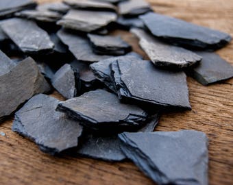 Mosaic Slate Tiles - Black Slate - Small Tiles - Assorted Size/Shape