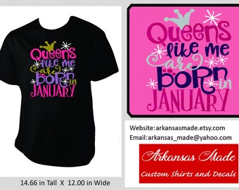 Queens are born in january | Etsy