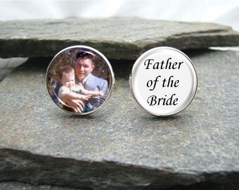 Father of the Bride Cufflinks, personalized cufflinks