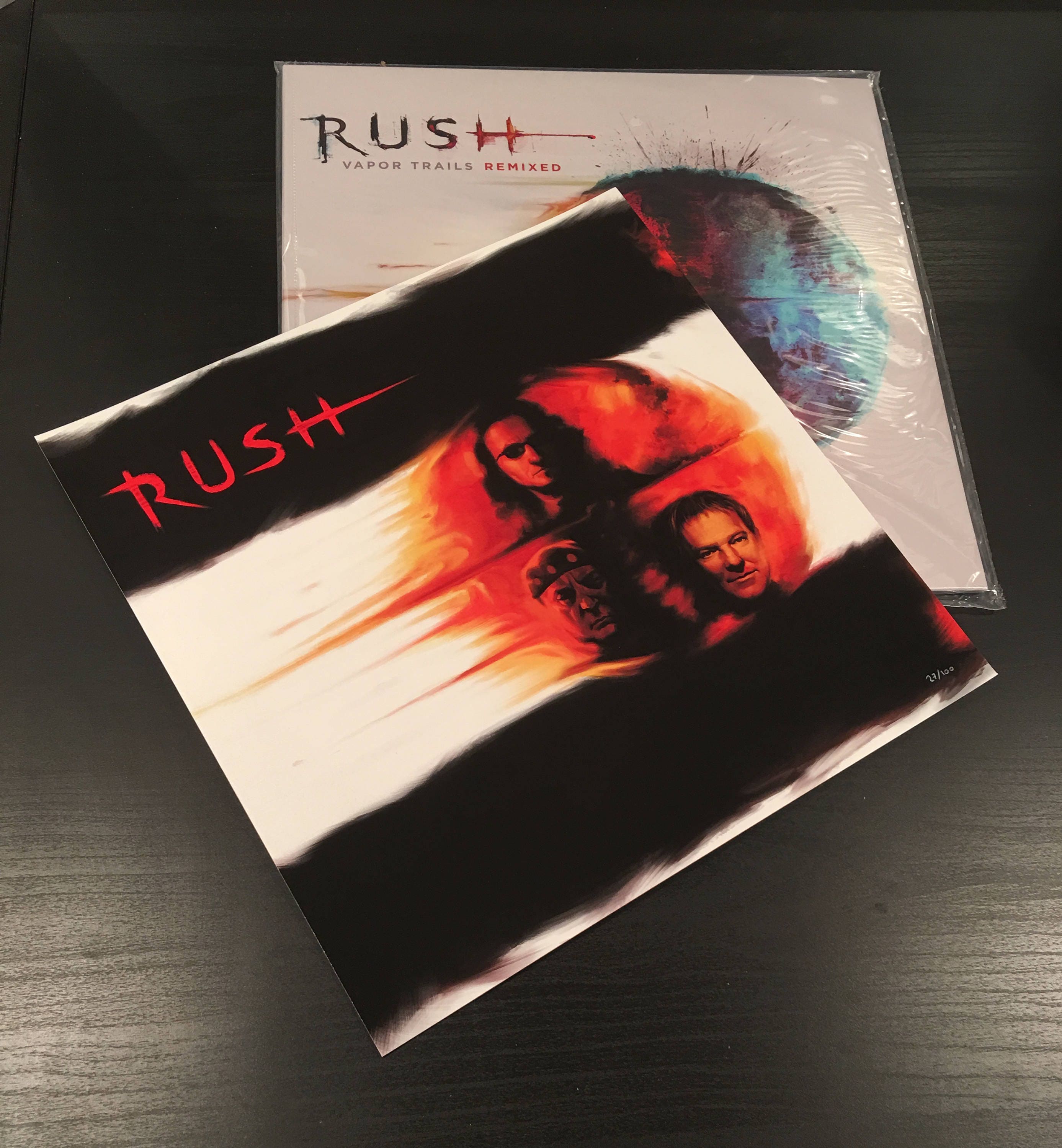 RUSH Vapor Trails Vinyl Official Limited Art Print Bundle