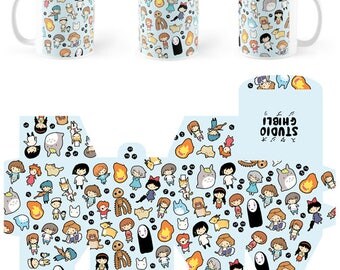 Studio Chibi Pattern ~ Studio Ghibli ~ Mug and Box Set