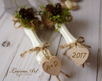 Cake Server Set & Knife Rustic Wedding Cake Cutting Set Wedding Cake Knife Set Wedding Cake Servers Wedding Cake Cutter Cake Decoration