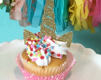 Unicorn Cupcake Toppers, Unicorn Horn Cupcake Toppers, Unicorn Cupcakes, Make your Own Unicorn Cupcakes, Unicorn Horns Cupcake Toppers