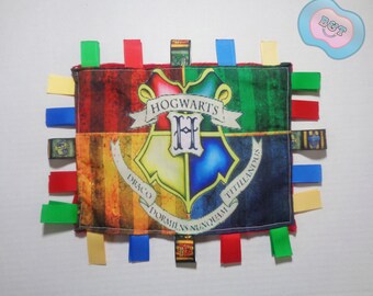 Harry Potter Baby Ribbon Blanket, Play Blanket, Hogwarts Houses Gryffindor, Slytherin, Ravenclaw, and Hufflepuff