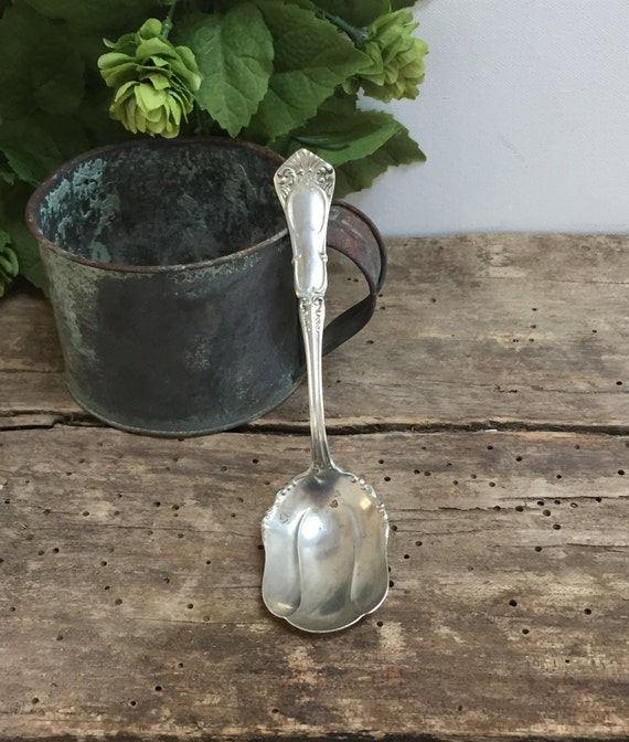 Antique Berry Spoon Wm A Rogers Nickel Silver Plate Dessert