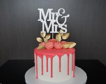 Mr & Mrs Cake Topper, Wedding Cake Topper, Bridal Shower, Mr and Mrs Topper, Wedding Sign, Wedding Cake