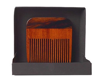Two Tone Wedge Beard Comb W/ Gift Box