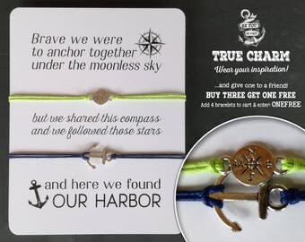 Couples bracelet - Anniversary Charm - His and Her bracelet - Couples shower gift idea - his and hers gifts - his and hers jewelry - love