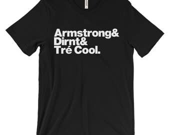 Band Line-Up Unisex T-shirt: Green Day