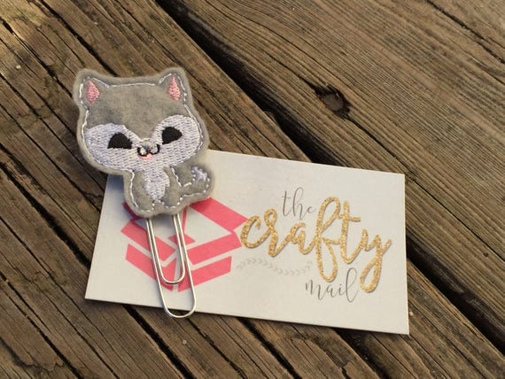 Adorable Husky Clip/Planner Clip/Bookmark.