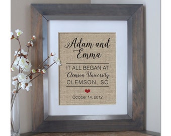 2 Year Anniversary Gift Wedding Gift Important Dates 2nd