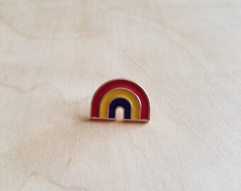 Tiny Rainbow Enamel Pin