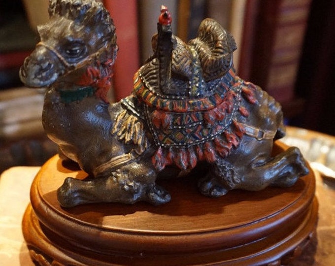 Antique Camel Inkwell