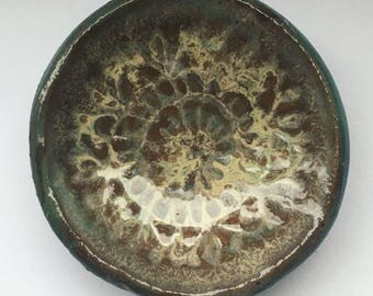 Small Ring Dish, Ring Bowl, Jewellery Bowl, Handmade Ceramics, Mandala, Wabi Sabi, Rustic Bowl, Gifts for Him, Gifts for Her, Housewarming.