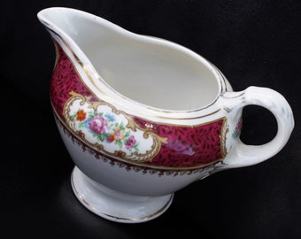 Jug Milk Cream Empire Ware Majestic Red 1930's England
