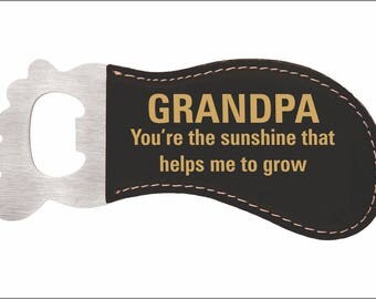 Grandpa's Magnetic Bottle Opener, Fathers day Gift, Custom Gift to Grandfather, Personalized Bottle Opener for Popi's Birthday, LBO007