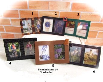 Photo frame miniature-scale 1:12- dollhouse miniature